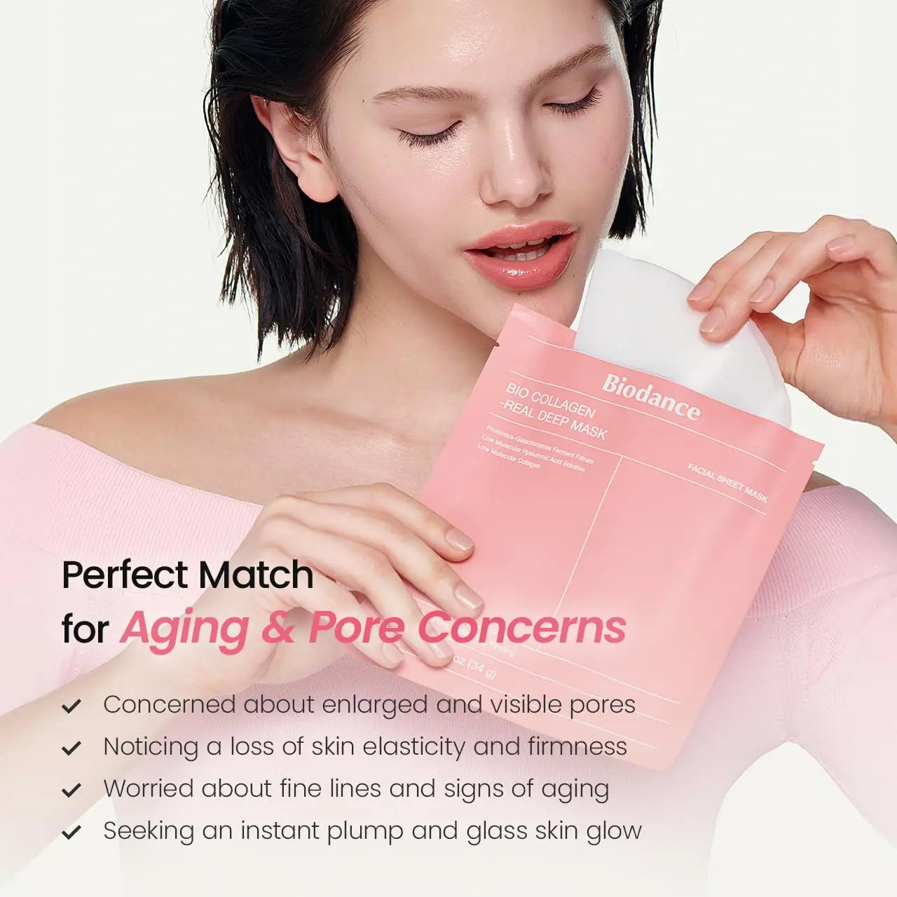 [Biodance Official] Collagen Peptides Jelly Serum Mist & Collagen Hydrogel Facemask | Pore Tightening, Firming, Glow, Glass Skin, Elasticity Improvement, Hydrating Face Mist, Plumping, Anti-Aging Face Spray, Sprayable Hydrogel, Korean Skin Care