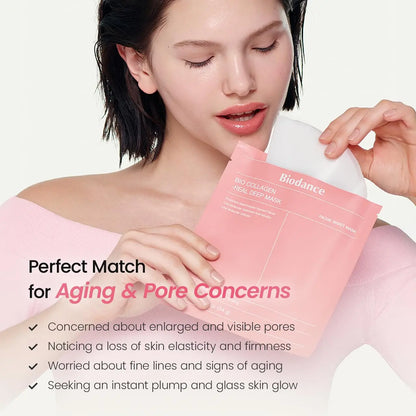 [Biodance Official] Collagen Peptides Jelly Serum Mist & Collagen Hydrogel Facemask | Pore Tightening, Firming, Glow, Glass Skin, Elasticity Improvement, Hydrating Face Mist, Plumping, Anti-Aging Face Spray, Sprayable Hydrogel, Korean Skin Care