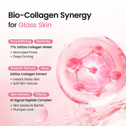 [Biodance Official] Collagen Peptides Jelly Serum Mist & Collagen Hydrogel Facemask | Pore Tightening, Firming, Glow, Glass Skin, Elasticity Improvement, Hydrating Face Mist, Plumping, Anti-Aging Face Spray, Sprayable Hydrogel, Korean Skin Care